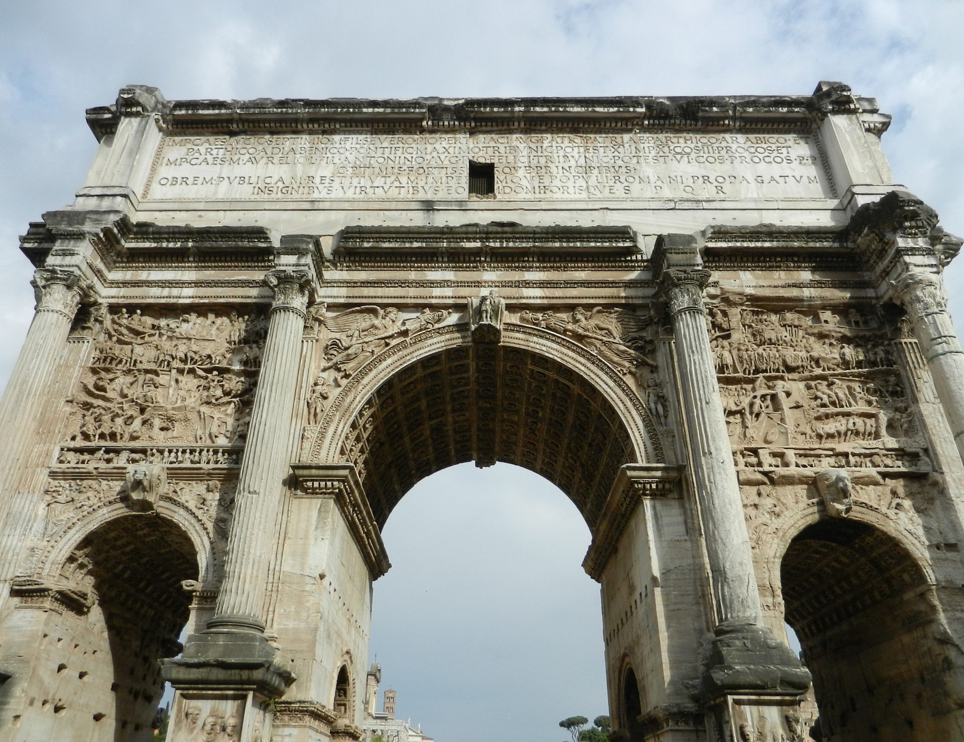Triumphal Arch of Septimus Severus, Roman Forum, Italy The Incredibly