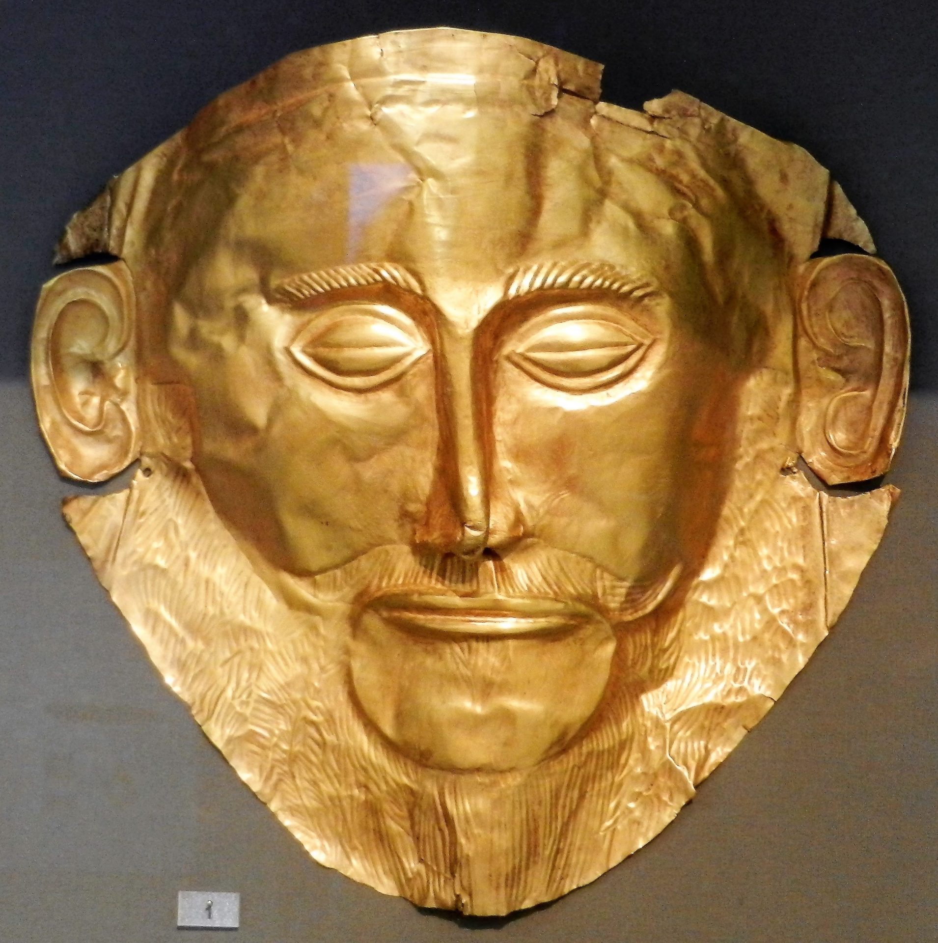 Mask of Agamemnon, National Archaeological Museum, Athens, Greece The