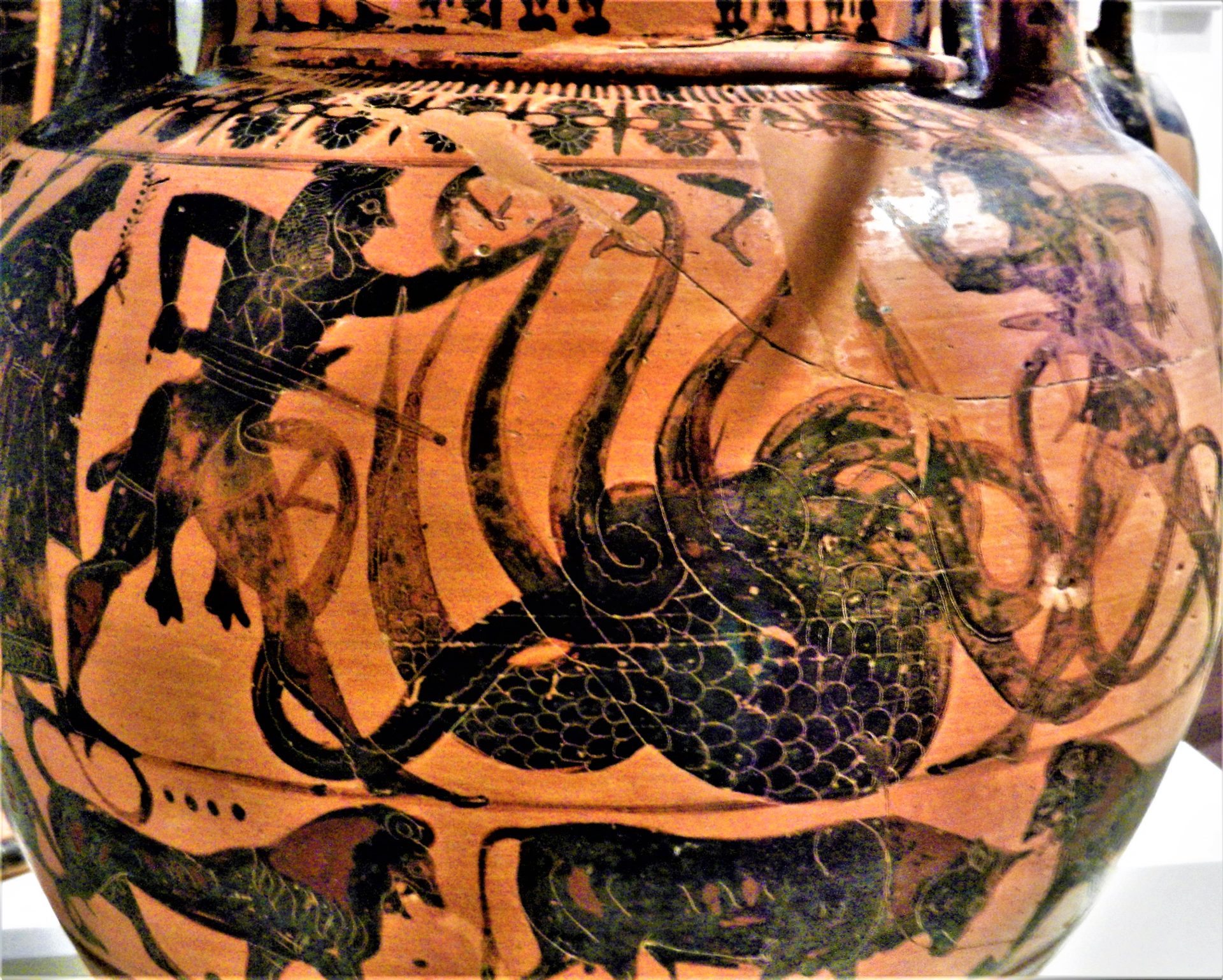 Greek Vase, Heracles Hydra, National Archaeological Museum, Athens